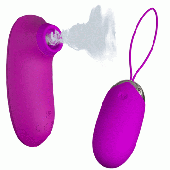 Комплект из виброяйца и вакуумного стимулятора Pretty Love ORTHUS Multifunctional 2 in 1, BI-014901W