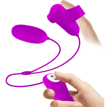 Вакуумный стимулятор с виброяйцом PRETTY LOVE - SUCTION & VIBRO-BULLETS, BI-014925