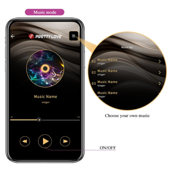 Виброяйцо управляемое смартфоном Pretty Love - Kirk Mobile APP remote control, BI-014654HP