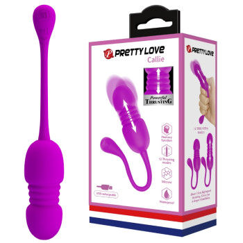 Віброяйце з зворотно-поступальним рухом Pretty Love - Callie, BI-014892