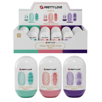 Набір з 18 шт мастурбаторів Pretty Love - Cupid-X, BI-014931H