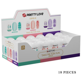 Набір з 18 шт мастурбаторів Pretty Love - Cupid-X, BI-014931H