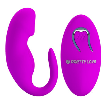 Вібратор для пар Pretty Love – 12 vibration functions, wireless remote control, BI-014482W