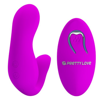 Вібратор для пар Pretty Love – 12 vibration functions, wireless remote control, BI-014484W