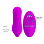 Вібратор для пар Pretty Love – 12 vibration functions, wireless remote control, BI-014484W