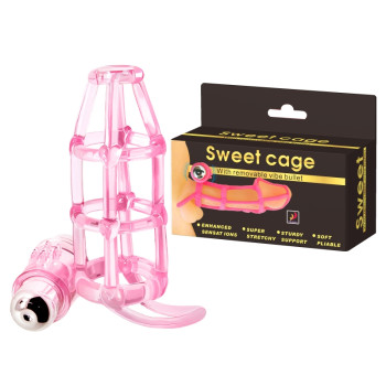 Ажурна насадка з вібрацією BAILE-SWEET CAGE, 10 vibration functions, BI-014076