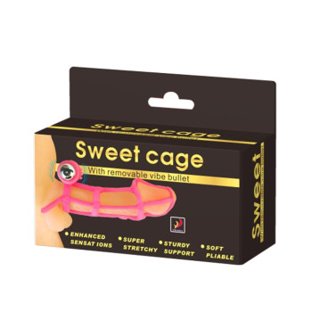 Ажурна насадка з вібрацією BAILE-SWEET CAGE, 10 vibration functions, BI-014076