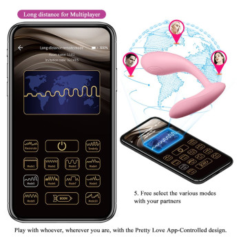 Вибромассажер серии G-Spot APP от Pretty Love -  Baird, BI-014992HP