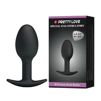 Анальная пробка BLACK PRETTY LOVE BI-040033