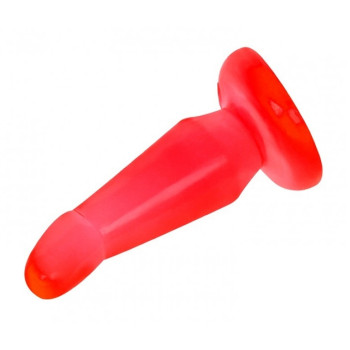 Анальная пробка на присоске "Butt hungry" BI-017002 Red