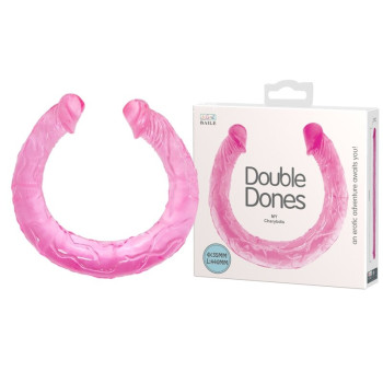 Подвійний фалоімітатор "Double Dong" BI-040015 PINK