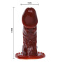 Насадка-презерватив BI-016006N-0902S ( коричнева )