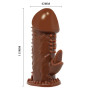 Насадка-презерватив BI-016007--0902S ( коричнева )