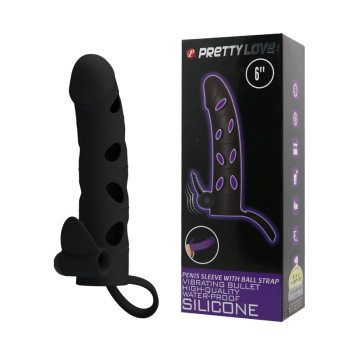 Вібронасадка Подовжуюча PREETTY LOVE 6 " BI-026215