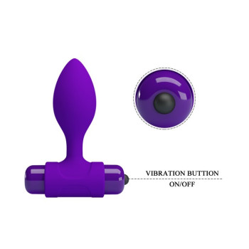 Силіконова вібропробка Pretty Love "Vibro but plag" BI-040077-1