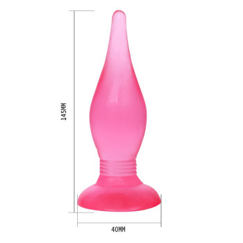 Анальная пробка на присоске "Butt plug" BI-017006 Red
