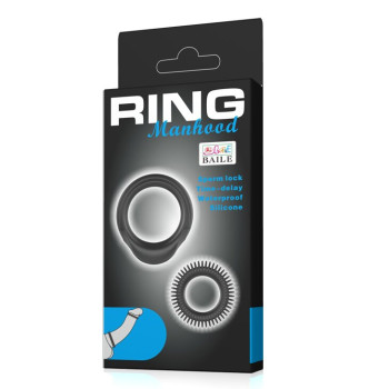 Набор эрекционных колец " RING Manhood " BI-210153
