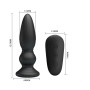 Анальний стимулятор з вібрацією і пультом ДУ-MR PLAY Super Power, BI - 040086W-MR