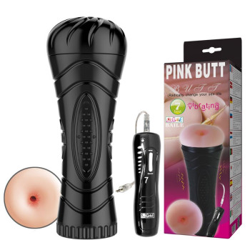 Мастурбатор анус з вібрацією-Pink Butt vibration, BM-00900T27Z-1