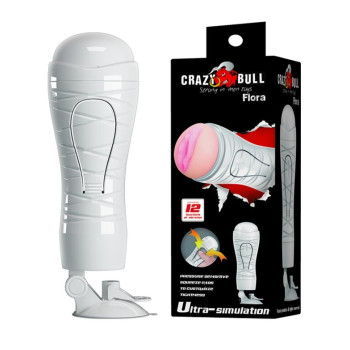 Мастурбатор ротик з вібрацією Crazy Bull-FLORA, BM-00900T48Z-2