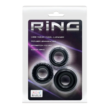 Набор из 3 эрекционных колец LyBaile Ring BI-210179