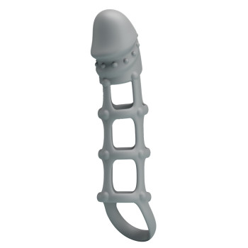 Ажурна насадка Penis Sleeve With Ball Strap, BI-026234.