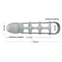 Ажурна насадка Penis Sleeve With Ball Strap, BI-026234.