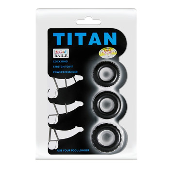 Набір з 3 ерекційних кілець LyBaile Titan, BI-210148