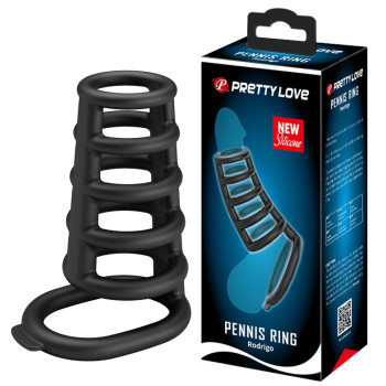 Стимулирующая ажурная насадка Pretty Love Penis Ring Rodrigo, BI-210225