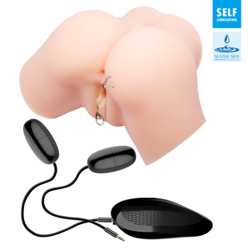 Мастурбатор с двойной вибрацией и двумя входами Crazy Bull - Samantha Dual Vagina and Anal, BM-00900T71ZK