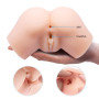 Мастурбатор с двойной вибрацией и двумя входами Crazy Bull - Samantha Dual Vagina and Anal, BM-00900T71ZK