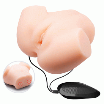 Мастурбатор с двойной вибрацией и двумя входами Crazy Bull - Veronica Dual Vagina and Anal, BM-00900T72ZK