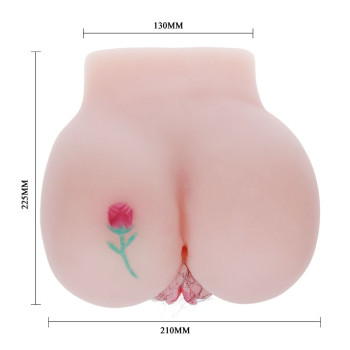 Мастурбатор с двойной вибрацией и двумя входами BAILE Princess Vagina and Anal, BM-009107
