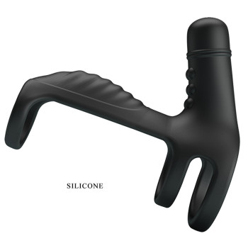 Насадка з вібрацією Pretty Love - VIBRATING PENIS SLING, 10 vibration functions, BI-210276