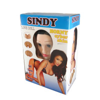 Надувна лялька "SINDY 3D" із вставкою з кібершкіри та вібростимуляцією. BS2600020