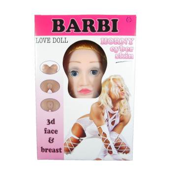 Надувна лялька "BARBI-3D" із вставкою з кібершкіри та вібростимуляцією. BS2600021