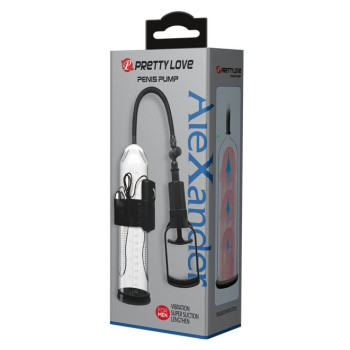 Вакуумна помпа з вібрацією Pretty Love - Penis Pump AleXander, BM-010066BPL