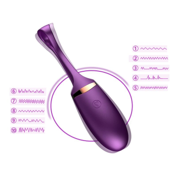 Віброяйце з пультом дистанційного керування - Vibrating Silicone Love EGG USB, BS6300002