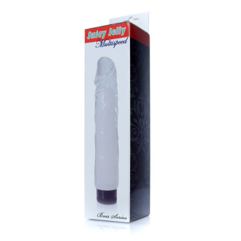 Вібратор Boss Series - Juicy Jelly Multispeed Clear, (довжина 22 см, діаметр 4 см) BS6700076
