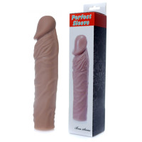 Насадка презерватив подовжує Boss Series - Perfect Sleeve Mulatto (extends 4 cm), BS6700082