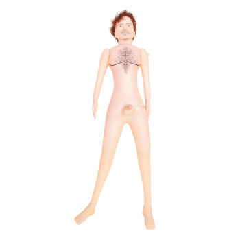 Надувная кукла DENNIS 3D с вставкой из киберкожи и вибростимуляцией. BS5900003