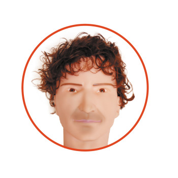 Надувная кукла DENNIS 3D с вставкой из киберкожи и вибростимуляцией. BS5900003