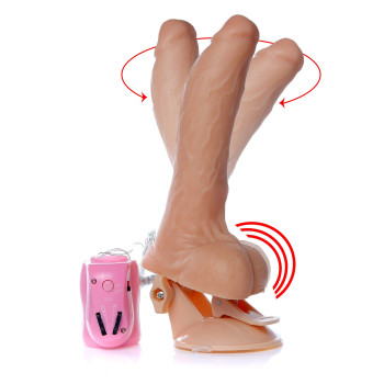 Мультискоростной вибратор на присоске с функцией ротации Boss Series - Mr.Perfect Rotation & Vibration, BS6700077