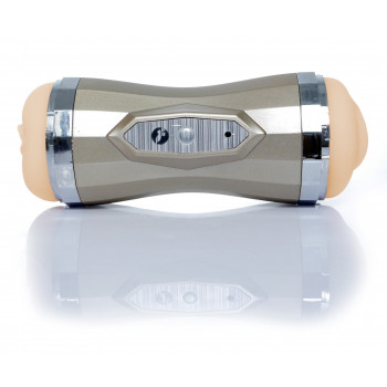 Мастурбатор з двома входами та вібростимуляцією BOSS Vagina Double Delight 35 function USB, BS2600075