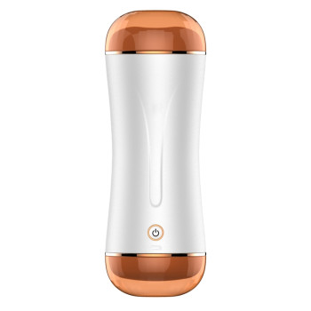Мастурбатор із двома входами та вібростимуляцією BOSS Vibrating Masturbation Cup USB 10 function + Interactive Function, BS6300019