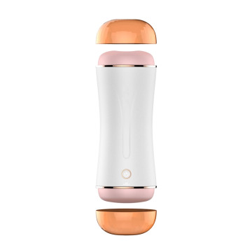 Мастурбатор із двома входами та вібростимуляцією BOSS Vibrating Masturbation Cup USB 10 function + Interactive Function, BS6300019