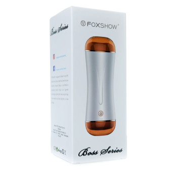 Мастурбатор із двома входами та вібростимуляцією BOSS Vibrating Masturbation Cup USB 10 function + Interactive Function, BS6300019