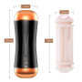 Мастурбатор з двома входами та вібростимуляцією BOSS Vibrating Masturbation Cup USB 10 function + Interactive Function, BS6300030
