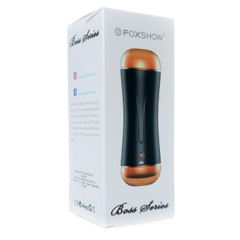 Мастурбатор з двома входами та вібростимуляцією BOSS Vibrating Masturbation Cup USB 10 function + Interactive Function, BS6300030