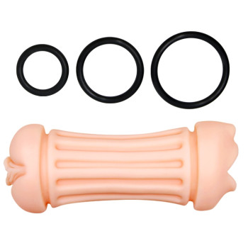 Мастурбатор с двумя входами Crazy Bull - NANCY Pocket Pussyм DOUBLE MASTURBATOR, BM-009224H